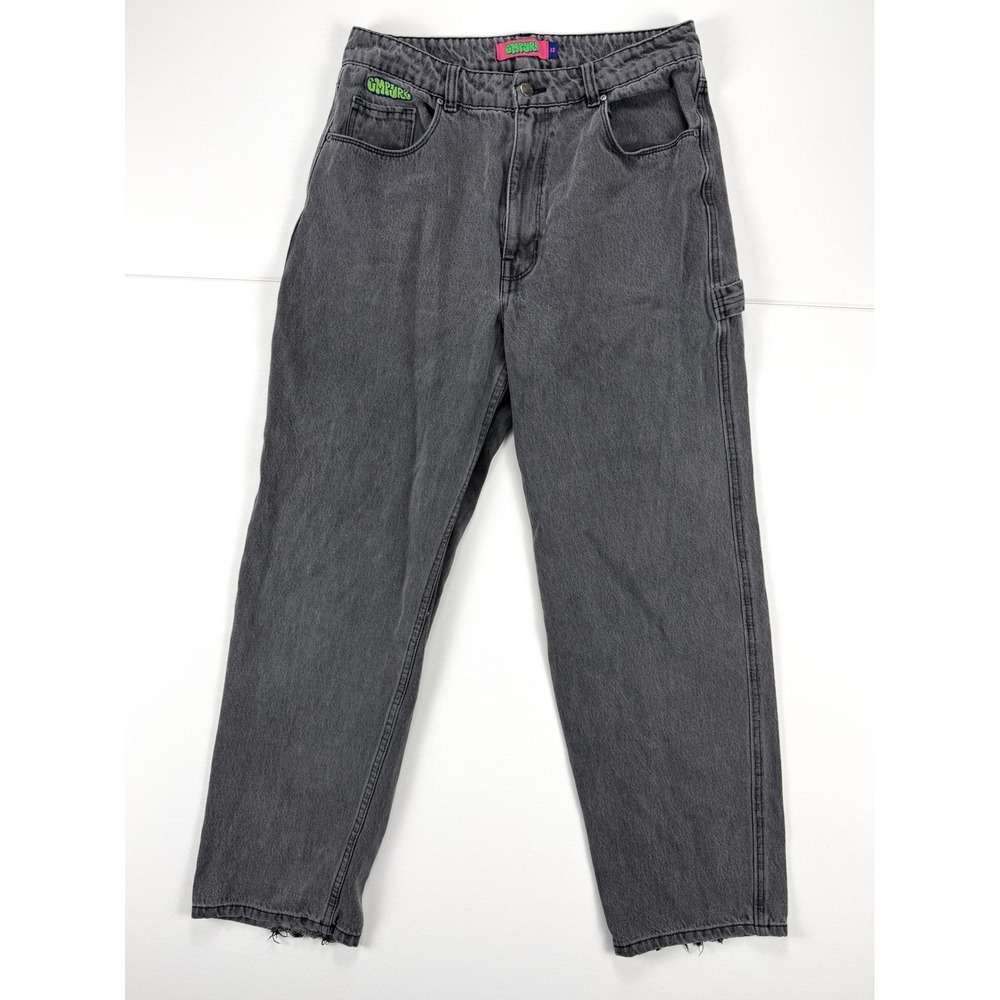 Empyre Tori Women's 12 Black Wash Carpenter Jeans Baggy Skater 90s Y2K #1874